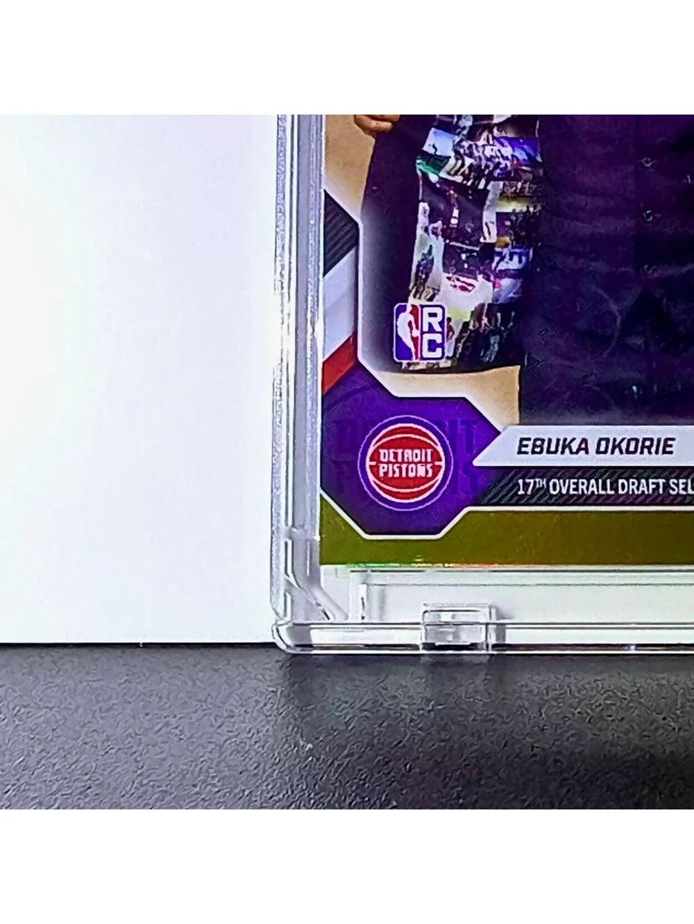 Ebuka Okorie Rookie 2026-27 Topps NBA Draft EOKO Gold Foil 41/50 Detroit Pistons